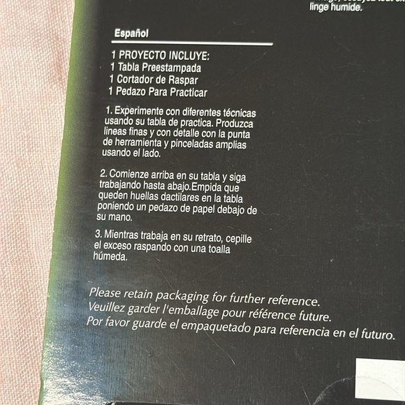 Royal & Langnickel 5"x7" Silver Foil Mini Engraving Tabby Cat & Kitten Art Kit - Picture 9 of 10